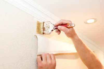 Pose de papier peint à Fréchendets — revêtements muraux et toiles de verre